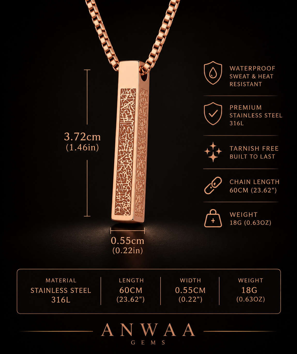 Ayatul Kursi Necklace