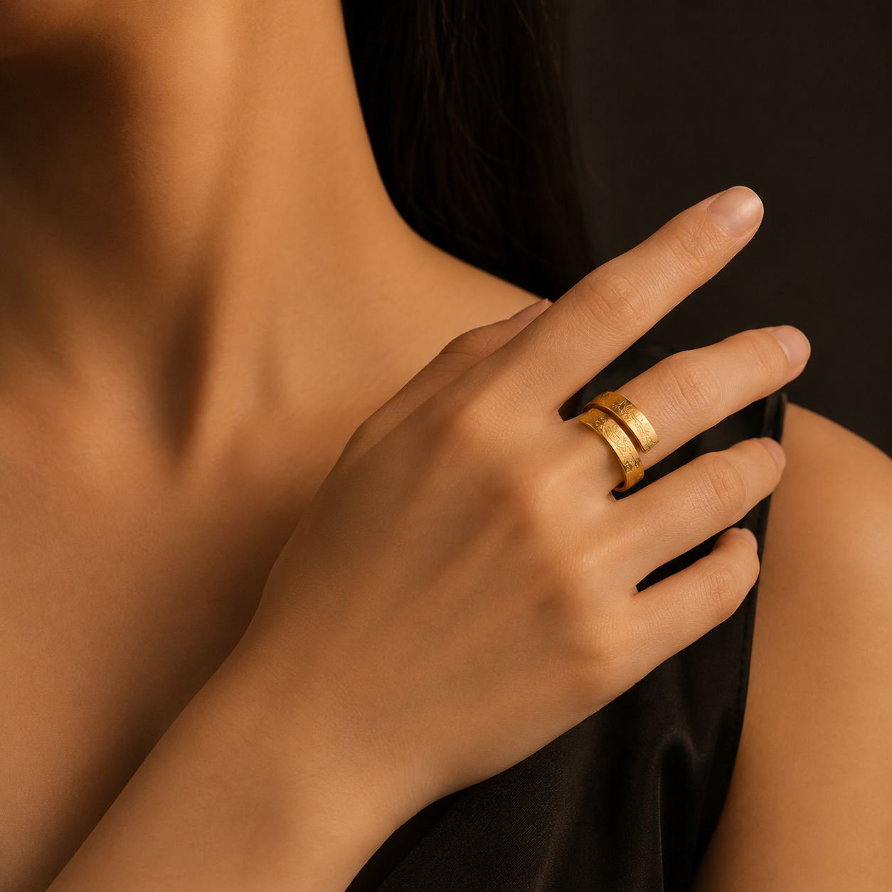 Ayatul Kursi Arabic Adjustable Ring